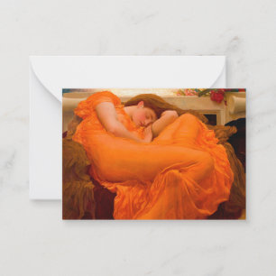 Cartão De Notas Junho flamejante por Lord Frederic Leighton