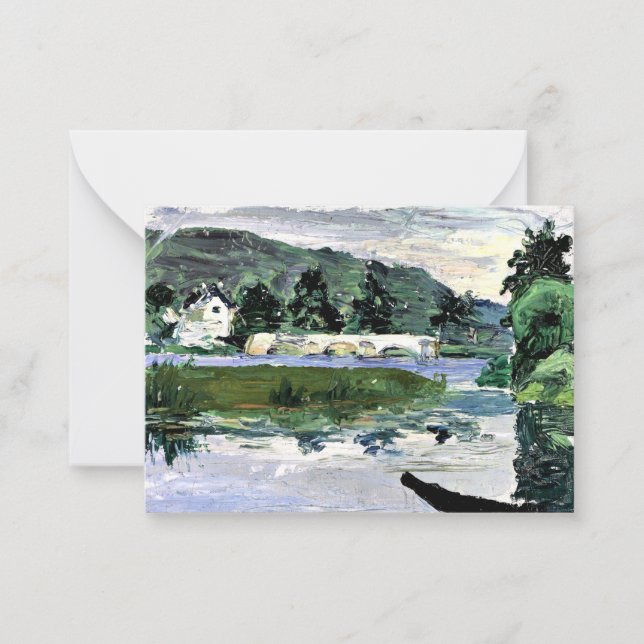 Cartão De Notas Kandinsky - Paisagem com Ponte (Frente)