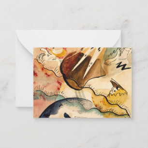 Cartão De Notas Kandinsky - Paisagem da chuva, abstrato