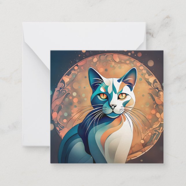 Cartão De Notas Katzenaugen schauen dich an (Frente)