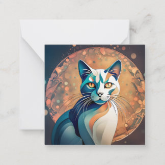 Cartão De Notas Katzenaugen schauen dich an