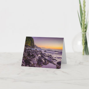 Cartão De Notas Ke’e Beach em Sunrise, Kauai, Havaí