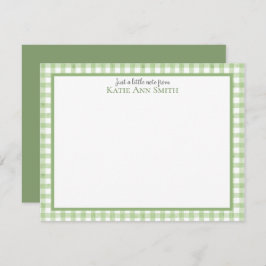 Cartão De Notas Kids Green Personal Stationery