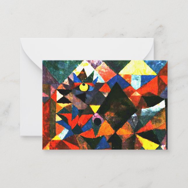 Cartão De Notas Klee - A Luz e muito mais (Frente)