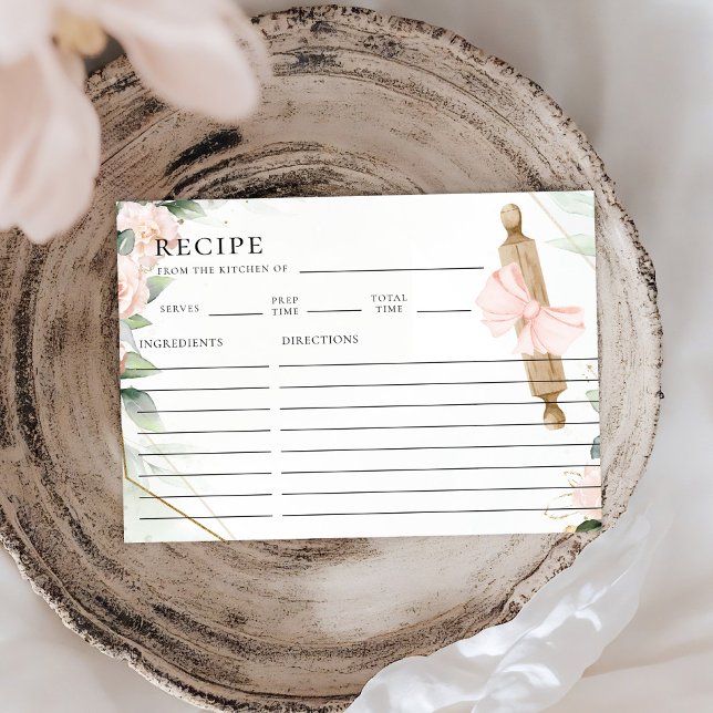 Cartão De Notas Knead Love Floral Chá de panela Recipiente Card Ro (Criador carregado)