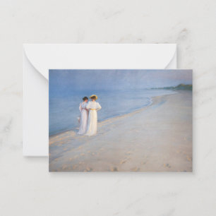 Cartão De Notas Kroyer - Noite de Verão em Skagen Beach