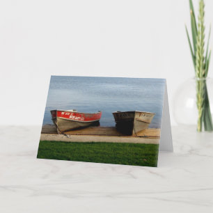 CARTÃO DE NOTAS : Lago Harriet, "Boats", Mpls, MN