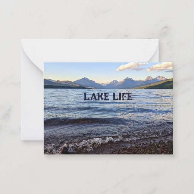 Cartão De Notas Lake Life Notecard (Frente)