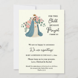 Cartão De Notas Lançamento de gravidez Oração religiosa