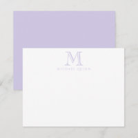 Lavendar Iniciais Nome Monograma
