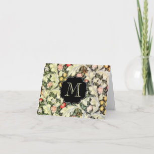 Cartão De Notas Leicester Vintage Floral Monogrammed