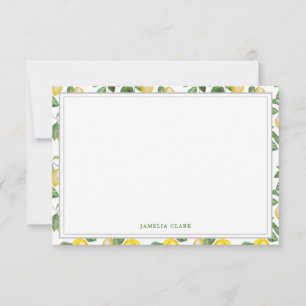 Cartão De Notas Lemon Season
