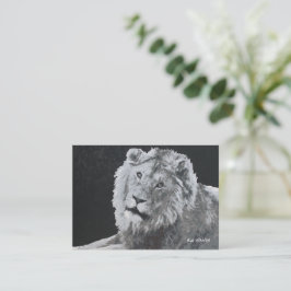 Cartão De Notas Leo, Leão Africano, Marcadores Animais