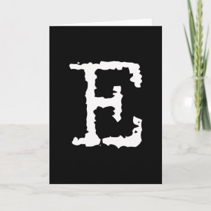 Cartão De Notas Letra E