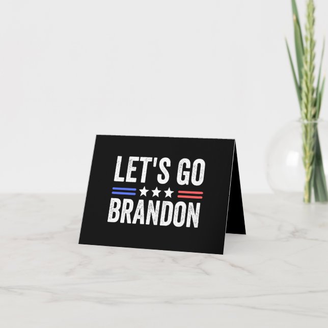 Cartão De Notas Let's Go Brandon (Frente)