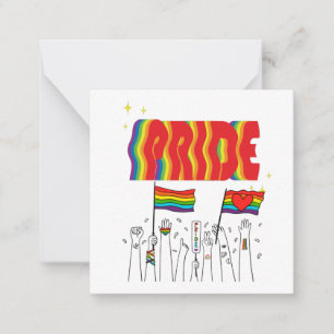 Cartão De Notas LGBT+Orgulho. O gay da Rainha.