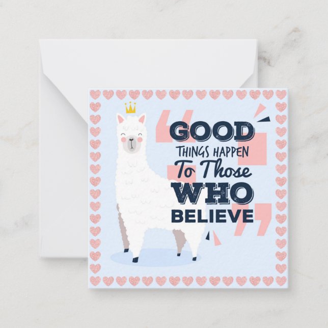 Cartão De Notas Lhama (Frente)