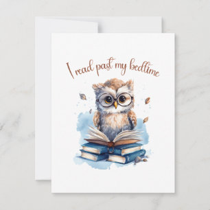 Cartão De Notas Li depois da minha hora de dormir