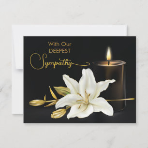 Cartão De Notas Lily Candle Black Dourada Simpatia
