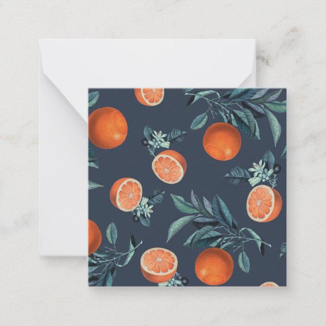 Cartão De Notas Limão e Folha Padrão VI (Frente)