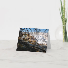 Cartão De Notas Limestone terrace Mammoth Hot Primavera Yellowston