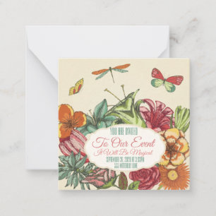 Cartão De Notas Linda e personalizável Floral