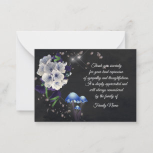 Cartão De Notas Linda Primavera Flor Após Funerais Obrigado