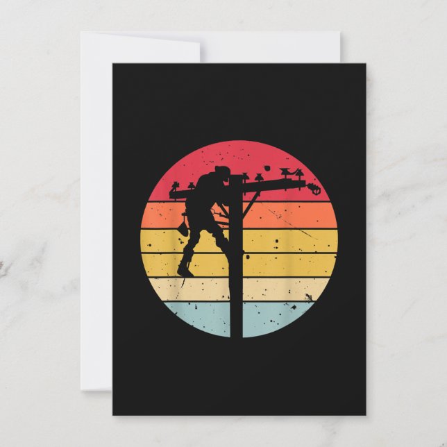 Cartão De Notas Lineman Eleicial Gift (Frente)