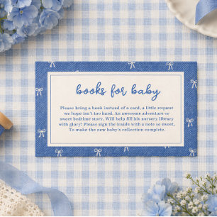 Cartão De Notas Livros de bebê Blue Jean Baby para chá de bebê