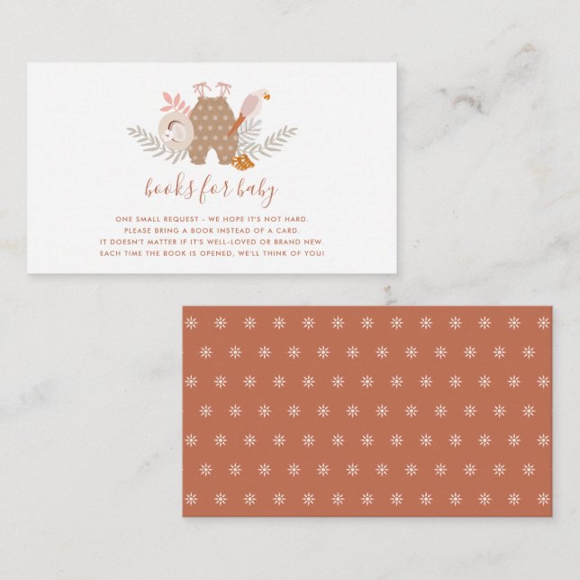 Cartão De Notas Livros de Chá de fraldas para o receptáculo de beb (Frente/Verso)