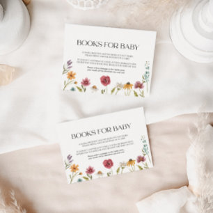 Cartão De Notas Livros para Placa Bebê Floral