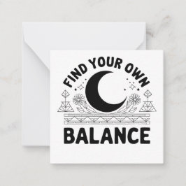 Cartão De Notas Localizar seu próprio saldo