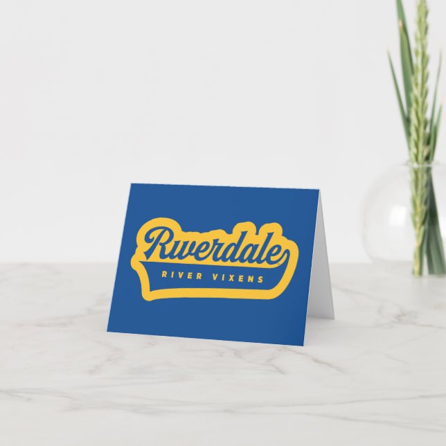 Cartão De Notas Logo Riverdale River Vixens (Frente)