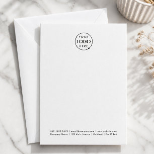 Cartão De Notas Logotipo comercial Moderno e minimalista simples