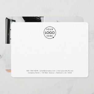 Cartão De Notas Logotipo de empresa 4 Photo Collage Professional