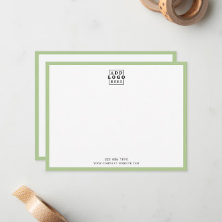 Cartão De Notas Logotipo Empresarial Personalizado Contato da Empr