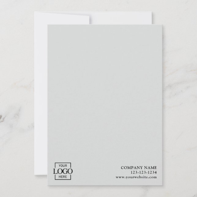 Cartão De Notas Logotipo Empresarial Simples Moderno Profissional  (Frente)