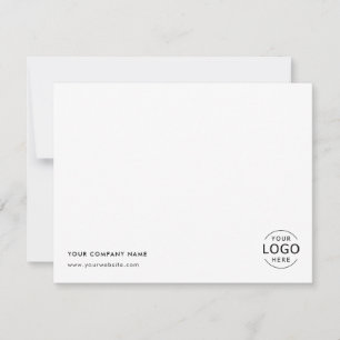 Cartão De Notas Logotipo Empresarial Simples Profissional 
