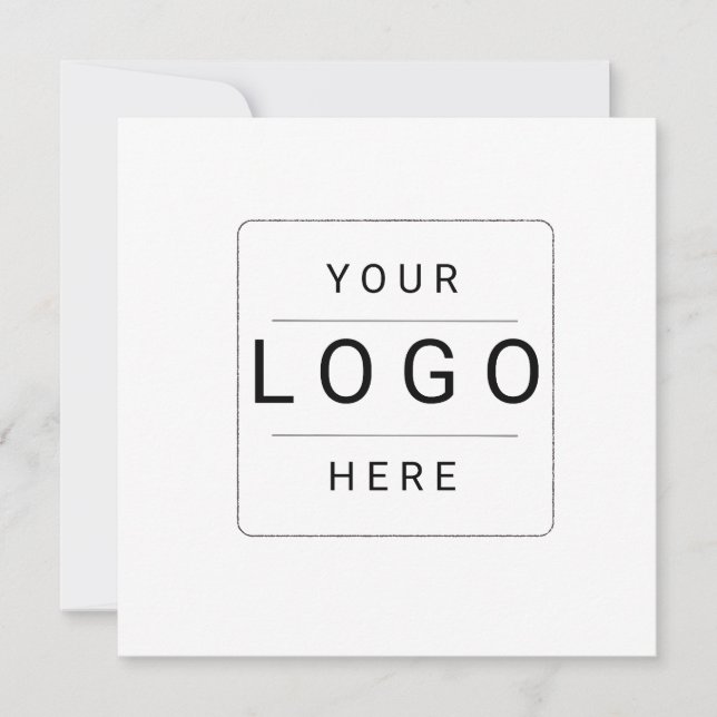 Cartão De Notas Logotipo Personalizado (Frente)