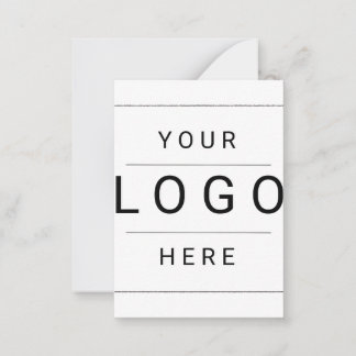 Cartão De Notas Logotipo Personalizado