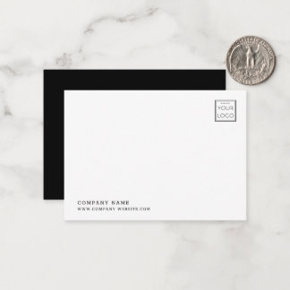 Cartão De Notas Logotipo Personalizado da Empresa Nome da Empresa