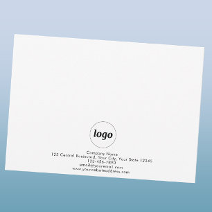 Cartão De Notas Logotipo Profissional Simples