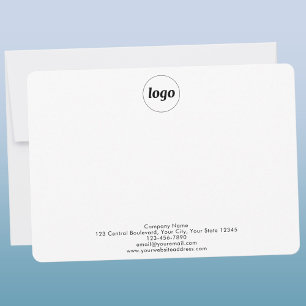 Cartão De Notas Logotipo Profissional Simples