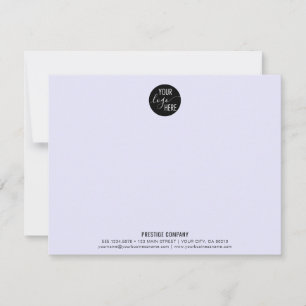 Cartão De Notas Logotipo Próprio Empresa Profissional Lavanda Mini