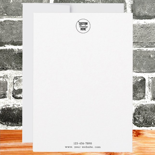 Cartão De Notas Logotipo simples para empresa (simple logo note card)