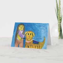 Cartão De Notas Lois o Cão Terapeuta - Arte Infantil para CHOC