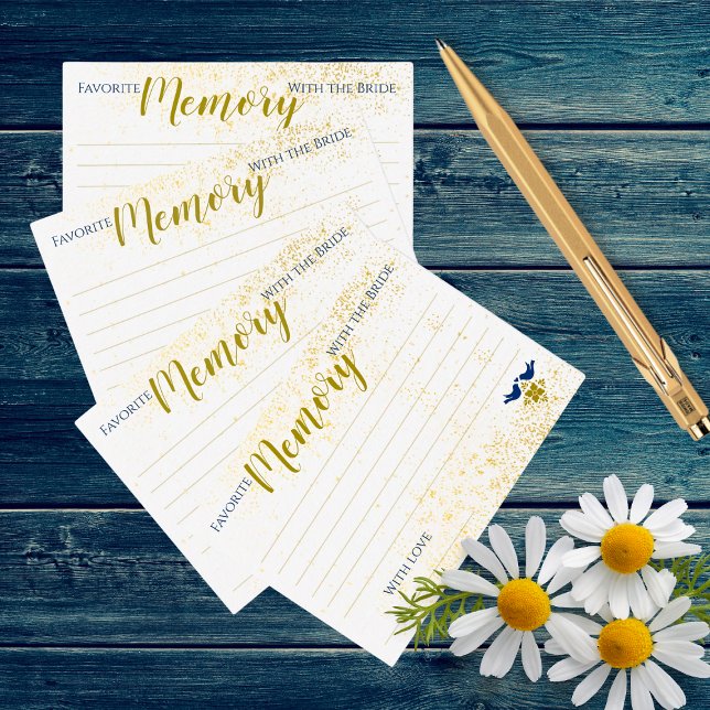 Cartão De Notas Lovebird Mexicano Chá de panela Memória Favorita (Criador carregado)