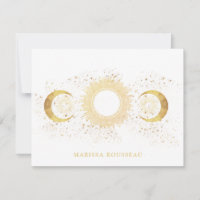 Lua Celestial Dourada