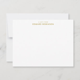 Cartão De Notas Lúpulo Dourado do Elegante Moderno
