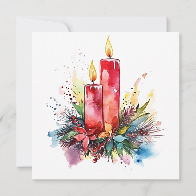 Cartão De Notas "Luzes Brilhantes: Encantando o Decado de Natal (Frente)